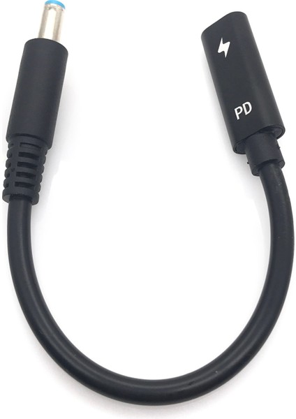 Pd Tipi C Dişi 4.5*3.0mm Erkek Dc Fiş Dönüştürücü Dizüstü Bilgisayar Şarj Kablosu Kablosu Için Hp Probook 430 G3 450 G3 455 G3 470 G3 440 (Yurt Dışından)