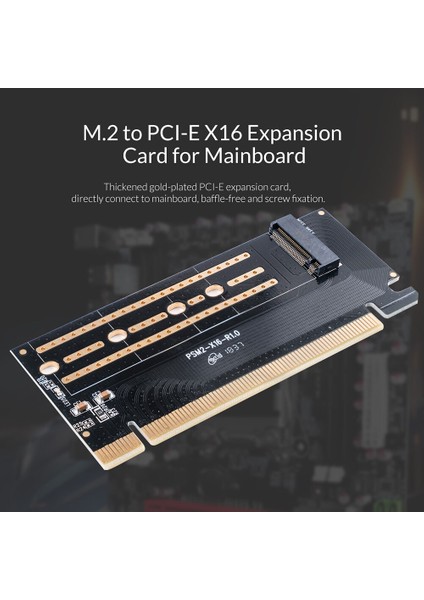 Orıco PSM2-X16 M.2 Ngff M Anahtar Nvme Ssd'den Pcı-E 3.0X16 Genişletme Kartı 2230 2242 2260 2280 M.2 SSD Adaptörü M.2 M Anahtar Arası (Yurt Dışından)