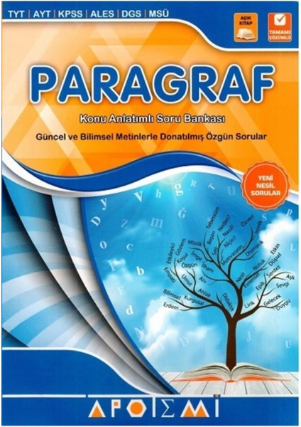 Apotemi Paragraf Konu Anlatımlı Soru Bankası