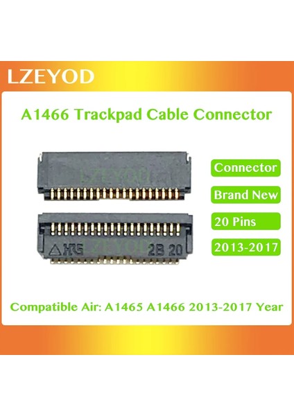 Yepyeni A1466 Trackpad Kablo Fpc Konektörü 20 Pins J4800 Macbook Air Için A1465 A1466 Touchpad Kablo Konektörü 2013-2017 Yıl (Yurt Dışından)