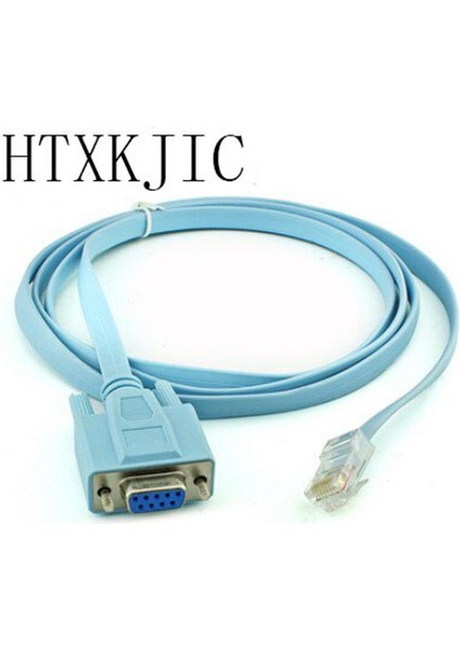 Cisco Konsol Kablosu RJ45 Cat5 Ethernet - RS232 Db9 Com Bağlantı Noktası Seri Dişi Yönlendiriciler Ağ Adaptör Kablosu Mavi 1.8 M 6ft (Yurt Dışından)