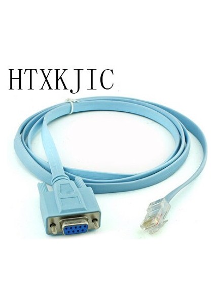 Cisco Konsol Kablosu RJ45 Cat5 Ethernet - RS232 Db9 Com Bağlantı Noktası Seri Dişi Yönlendiriciler Ağ Adaptör Kablosu Mavi 1.8 M 6ft (Yurt Dışından)