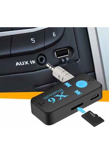 Yeni Bluetooth 4.1 Alıcı Adaptörü Kablosuz Stereo Ses Çalar Tf Kart Okuyucu Fonksiyonu ile 3.5mm Aux (Yurt Dışından)