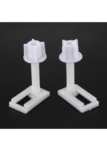 Plastik Klozet VIDASI-2ADET 4.4x2.4cm Blok Klozet Vidası-Beyaz (Yurt Dışından)