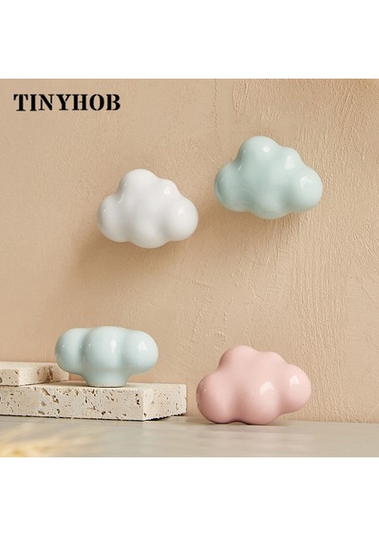 Bulut Şekilli Seramik Kolları 50MM Çekmece Kolları Çocuk Odası Kapı Kolları Tek Delik Dolap Vidalı Kolları Mobilya Kolları (Yurt Dışından) indirimleri