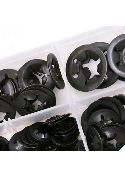 260 Adet Manganez Çelik Torx Yıkayıcı, Torx Delik Rulman Kelepçesi Tespit Halkası Kombinasyonu Seti (Yurt Dışından) fırsatları