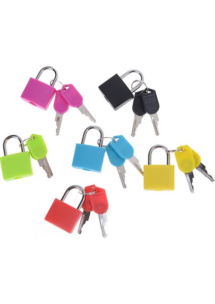 Sıcak Satış En Iyi Yeni Küçük Mini Güçlü Çelik Asma Kilit Seyahat Minik Bavul Kilidi 2 Tuşlu (Yurt Dışından) fiyatları