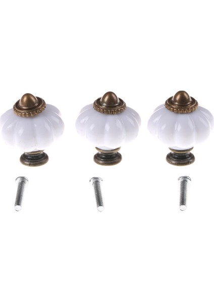 Beyaz Vintage Stil Kapı Kolları Dolap Çekmece Dolap Mutfak Çekme Kolu (Yurt Dışından)