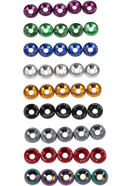 10X M6 Jdm Kütük Alüminyum Çamurluk/tampon Yıkayıcı/cıvata Motor Bölmesi Giydirme Kiti Eatop (Yurt Dışından) indirimleri