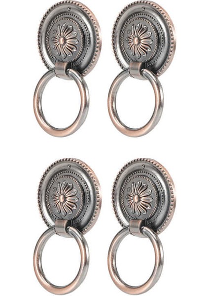 Chenba Tan 4 Adet Kapı Halkası Tokmağı Antik Çinko Alaşım Çekmece Dolap Dolap Kolları Donanım Montaj (Yurt Dışından) fırsatları