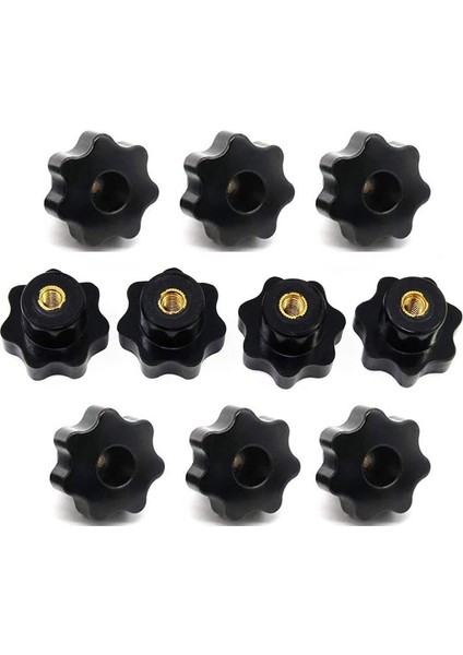 10 Adet M6 Dişi Topuz Vidaları M6 x 32MM Dişi Dişli Yıldız Başlığı (Yurt Dışından)