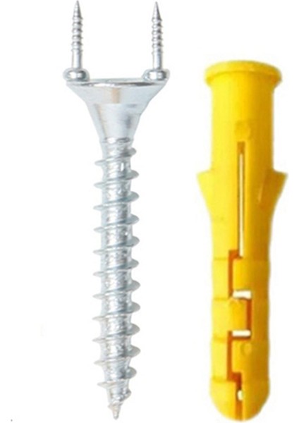 50 Adet Dikişsiz Çivi Çift Başlı Vida Masif Ahşap Süpürgelik Vidaları (Yurt Dışından)