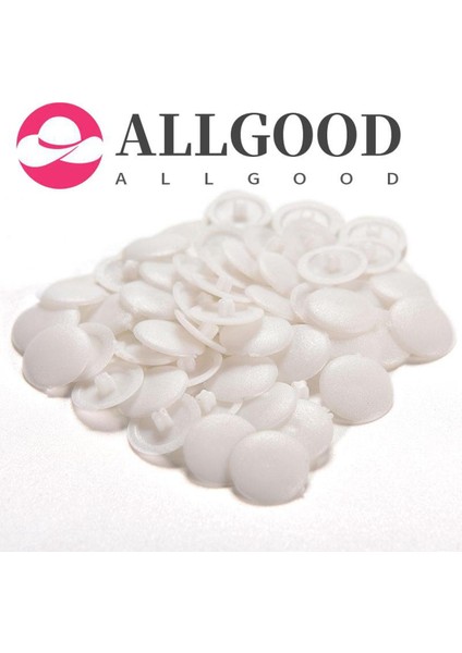 [allgood] 50/200X Plastik Vidalı Kapak Kapakları Klipsli Pozi Kafa Siyah Beyaz Renkler (Yurt Dışından)