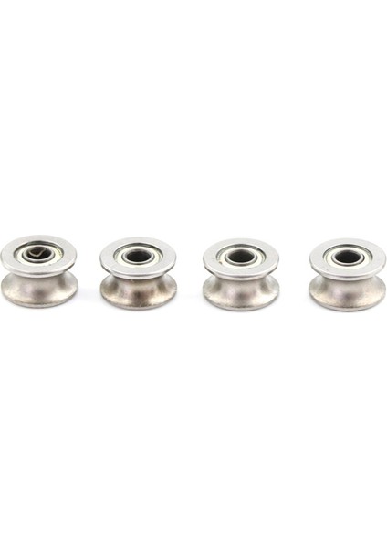 Adet 4*13*7 mm 624UU Hcs U Oluk Kılavuz Kasnak Raylı Bilyalı Rulmanlar Tekerlek (Yurt Dışından)