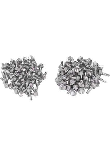 Kendiliğinden Sondaj Vida Çeşitleri, Altıgen Kendiliğinden Sondaj Vida Seti 410 Paslanmaz Çelik Yüksek Sertlik 100 Adet Hızlı Metal Için Otomotiv Matkap (Yurt Dışından) fiyatları