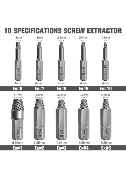 Hasarlı Vida Çıkarıcı, Manyetik Uzatma Uç Tutuculu 33 Parçalı Cıvata Çıkarıcı Kiti, Ben Vida ve Sıyırılmış Cıvata Için Soket Adaptörü (Yurt Dışından) indirimleri