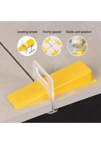 Fayans Tesviye Sistemi Klipleri 2mm -400 Adet Dıy Fayans Tesviye Paspayı Profesyonel Seramik Karo ve Taş Kurulumu Için (Yurt Dışından) fırsatları