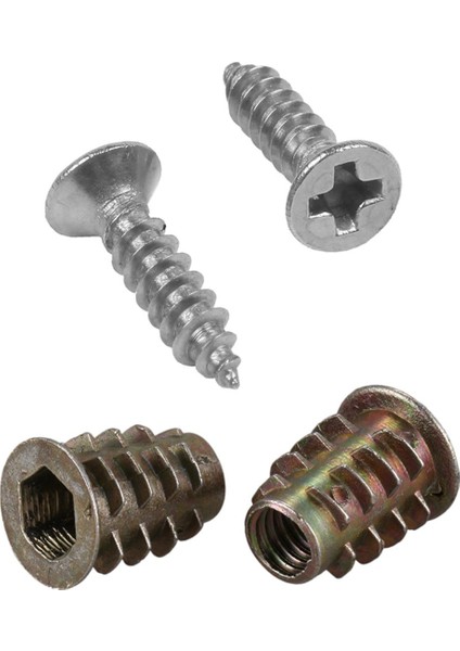 20 Adet M6X 15MM Altıgen Soket Vida Konu Ekleme Somunu 100X Paslanmaz Çelik Düz Kafa Phillips Vida 12X3MM (Yurt Dışından)