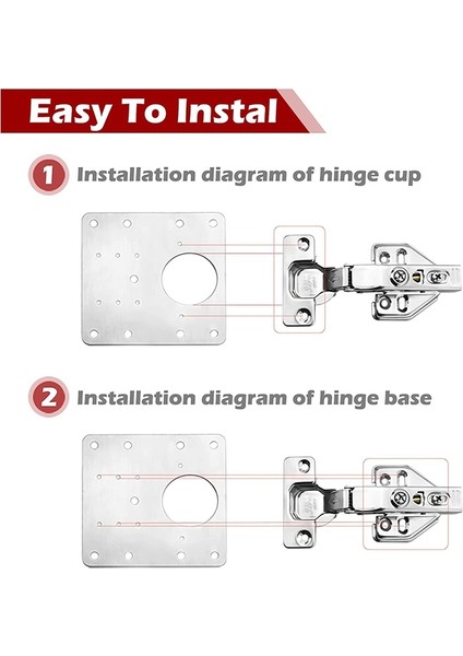6 Parça Dolap Menteşe Tamir Plaka Takımı, Vidalı, Kapı Menteşe Braketleri (Yurt Dışından) fiyatları