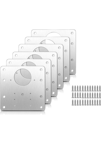 6 Parça Dolap Menteşe Tamir Plaka Takımı, Vidalı, Kapı Menteşe Braketleri (Yurt Dışından) fırsatları