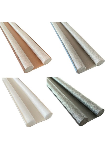 Esnek Kapı Alt Sızdırmazlık Şeridi Ses Geçirmez Gürültü Azaltma Kapı Durdurucu 93CM (Yurt Dışından)