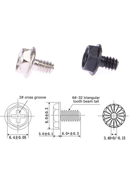 100 Adet Dişli Altıgen Bilgisayar Pc Kasa Sabit Disk Anakart Montaj Vidaları Anakart Pc Kasa Cd-Rom Sabit Disk Eatop (Yurt Dışından)