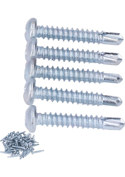 50 Adet Yuvarlak Kafa Matkap Vida Karbon Çelik 4.2X25MM Mobilya Tamiri Için Galvanizli Matkap Vidaları (Yurt Dışından) indirimleri