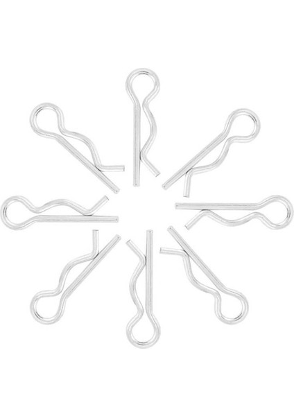 Tipi Yaylı Klipsler 50 Adet 1*18 mm Yarıklı Pim Kelepçeleri Galvanizli Tespit Pimleri Saç Tokası (Yurt Dışından)