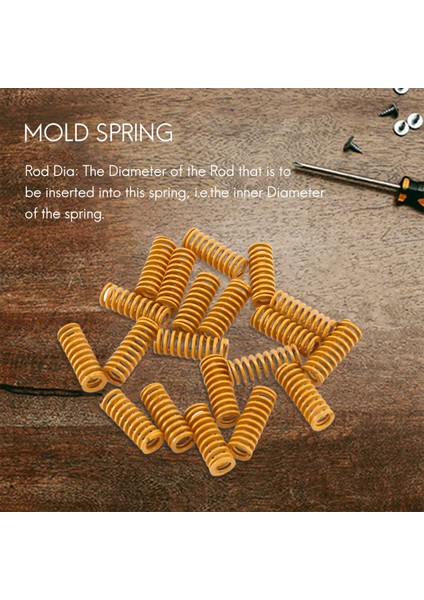 8mm Dış 20MM Kalıp Yayı Sarı Sıkıştırma Kalıp Kalıp Yayı (Yurt Dışından) fiyatları