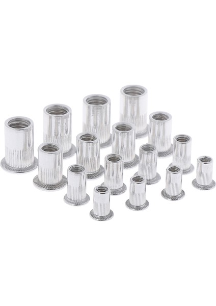 100 x Çelik Alüminyum Dişli Perçin Somunu Ekler Rivnut Nutsert M4/m5/m6/m8 Set Güneş Işığı Süper Mağaza (Yurt Dışından)