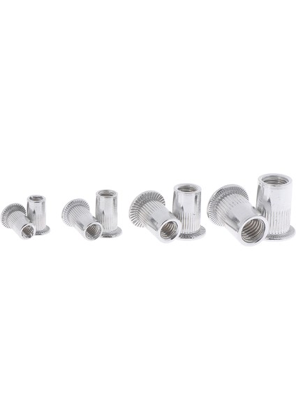 100 x Çelik Alüminyum Dişli Perçin Somunu Ekler Rivnut Nutsert M4/m5/m6/m8 Set Güneş Işığı Süper Mağaza (Yurt Dışından)