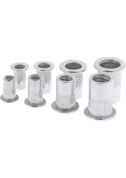 100 x Çelik Alüminyum Dişli Perçin Somunu Ekler Rivnut Nutsert M4/m5/m6/m8 Set Güneş Işığı Süper Mağaza (Yurt Dışından)