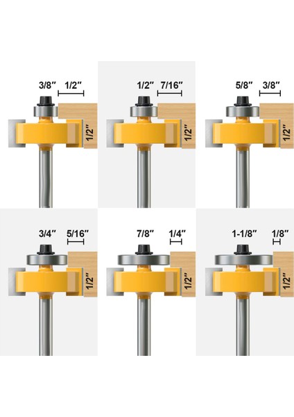 Rulman Setli 1/4 Inç Shank Rabbet Yönlendirici Ucu (Yurt Dışından) fiyatları