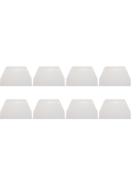 Adet 19 cm x 12.5 cm Düz Beyaz Plastik Kek Dekoratör Hamur Pasta Kazıyıcı Aracı (Yurt Dışından)