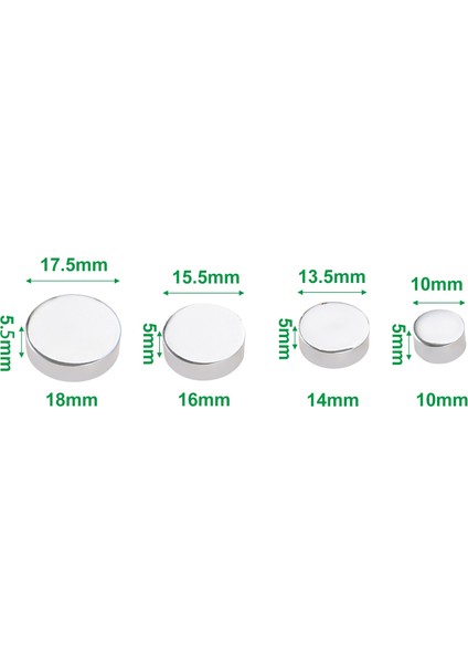 【sıcak】 4 Adet Cilalı Krom Dekoratif Ayna Çivi Bakır Reklam Tabela Çivi Mobilya Donanım Için Vida Kapağı Bağlantı Elemanları (Yurt Dışından) fırsatları