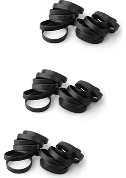 45'li Bileklik Bileklik Kauçuk Siyah Spor 12 mm Bant Üst (Yurt Dışından) fiyatları