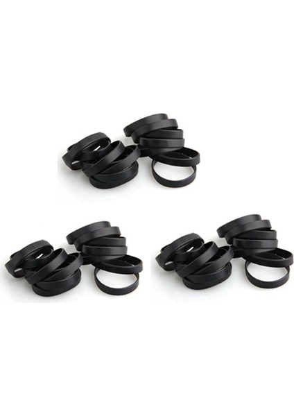 45'li Bileklik Bileklik Kauçuk Siyah Spor 12 mm Bant Üst (Yurt Dışından) modelleri