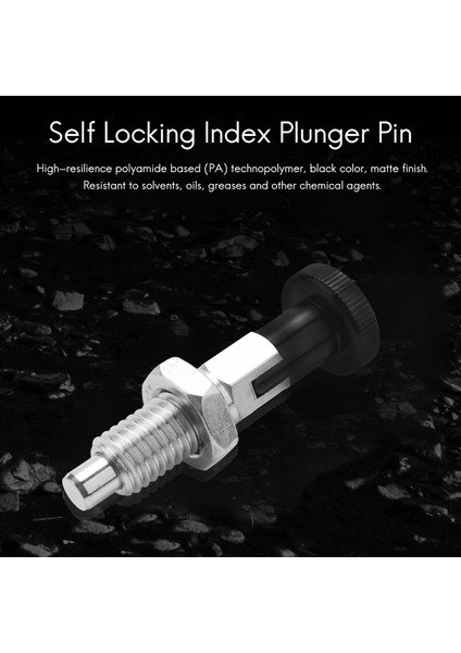 2x M10 Paslanmaz Çelik Kendinden Kilitleme Endeksi Piston Pimi, Bölme Kafası Için Kendinden Kilitleme Fonksiyonlu (Yurt Dışından) fırsatları