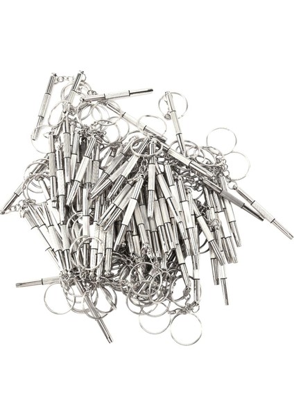 100 Adet/paket 3 In 1 Gözlük Tornavida Güneş Gözlüğü Gözlük Izle Onarım Aracı Kiti Anahtarlık ile Taşınabilir Tornavida Aracı (Yurt Dışından)