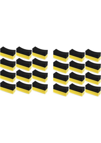 24 Adet Lastik Kontur Pansuman Aplikatör Pedleri Renk Parlatma Süngeri Balmumu Parlatma Pedleri Lastik Parlatıcı Aplikatör Pedleri (Yurt Dışından)