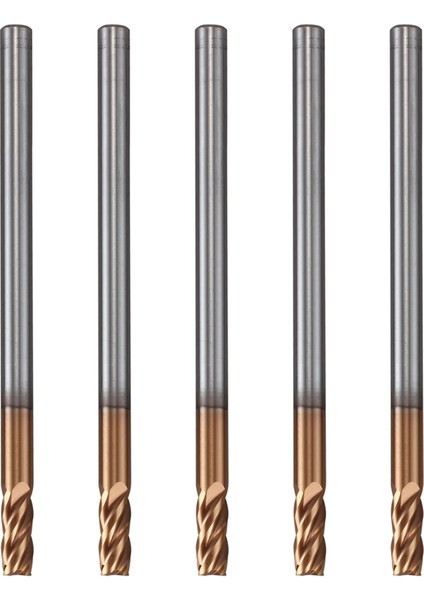 Adet 3mm Katı Karbür Parmak Frezeler Parmak Freze D3X8XD4X50L 4 Flüt Yan Freze Planya Profilleme Yüz Mill Standart Uzunluk (Yurt Dışından)