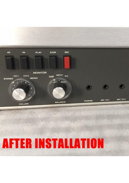 4 Adet/takım Metal Açıcı Düğmesi Kapağı A77 Açıcı Düğmesi Kapağı A78 Ön Düğme Kapağı Revox A77 A76 A78 (Yurt Dışından)