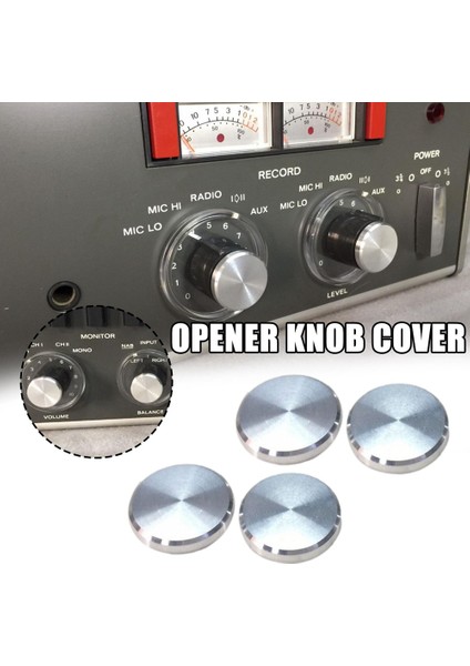 4 Adet/takım Metal Açıcı Düğmesi Kapağı A77 Açıcı Düğmesi Kapağı A78 Ön Düğme Kapağı Revox A77 A76 A78 (Yurt Dışından)