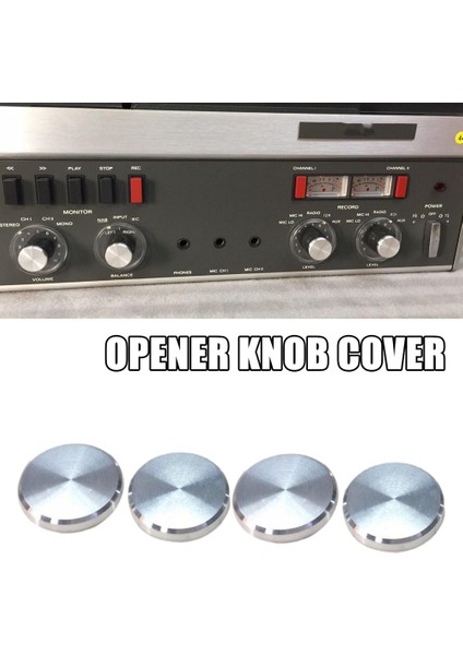 4 Adet/takım Metal Açıcı Düğmesi Kapağı A77 Açıcı Düğmesi Kapağı A78 Ön Düğme Kapağı Revox A77 A76 A78 (Yurt Dışından)