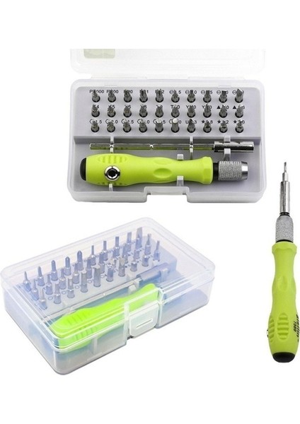 32 In 1 Tornavida Seti Hassas Mini Manyetik Tornavida Uçları Seti Telefon Cep IPad Kamera Bakım Aracı Tamir (Yurt Dışından)