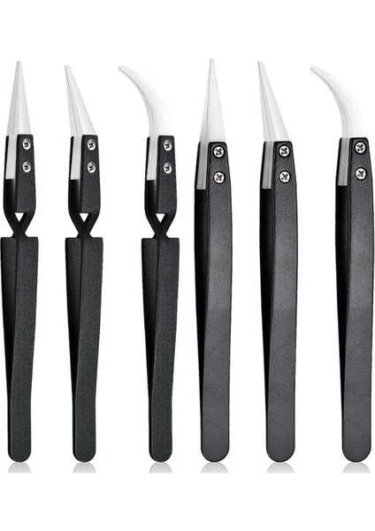 Parça Hassas Ters Seramik Cımbız Seti Dayanıklı Elektronik Lehimleme Cımbız Anti-Manyetik Sivri Lehim A (Yurt Dışından)