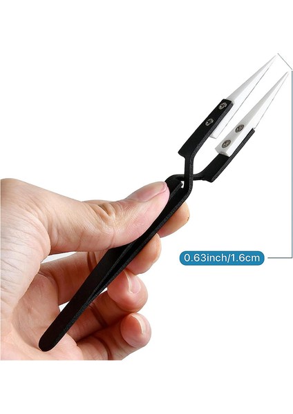 Parça Hassas Ters Seramik Cımbız Seti Dayanıklı Elektronik Lehimleme Cımbız Anti-Manyetik Sivri Lehim A (Yurt Dışından) fiyatları