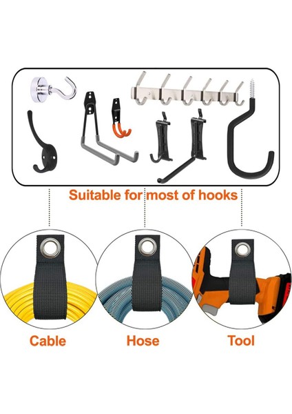 12 Adet Uzatma Kablosu Depolama Rafı, Garajlar Için, Kabloları Asmak Için (Yurt Dışından) modelleri