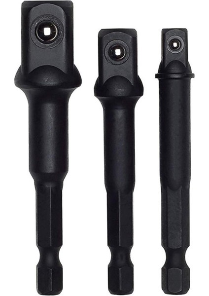 Darbe Sınıfı Soket Adaptörü/uzatma Seti, Matkabı Yüksek Hızlı Somun Tornavidasına Dönüştürür 1/4 Inç, 3/8 Inç ve 1/2 Inç Sürücü (Yurt Dışından)