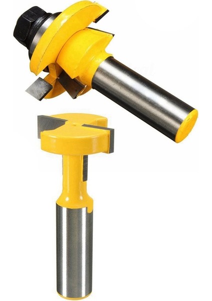 Adet Aksesuar: 1 Adet 1/2 Inç Şaft Yönlendirici Bit T-Yuvası ve T-Track Planya Zıvana Kesici Alet ve 2 Adet Ray Yönlendirici Bit 1/2 Inç Şaft Çalkalayıcı Ağaç Işleme Keski Kesici (Yurt Dışından) modelleri